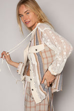 Load image into Gallery viewer, POL Long Sleeve Plaid Hood Shirt