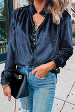 Load image into Gallery viewer, Mock Neck Long Sleeve Blouse