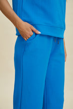 Load image into Gallery viewer, Double Take Full Size Texture Ruffle Short Sleeve Top and Wide Leg Pants Set