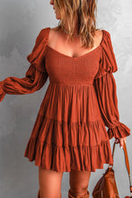 Load image into Gallery viewer, Smocked Off-Shoulder Tiered Mini Dress