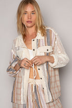 Load image into Gallery viewer, POL Long Sleeve Plaid Hood Shirt