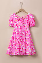 Load image into Gallery viewer, Printed Square Neck Short Sleeve Dress