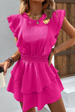 Load image into Gallery viewer, Textured Smocked Waist Layered Dress