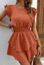 Load image into Gallery viewer, Textured Smocked Waist Layered Dress