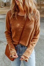 Load image into Gallery viewer, Double Take Long Raglan Sleeve Round Neck Top