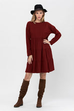 Load image into Gallery viewer, 3 layered tiered Flared Cotton Mini Dress