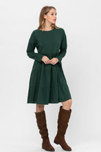 Load image into Gallery viewer, 3 layered tiered Flared Cotton Mini Dress