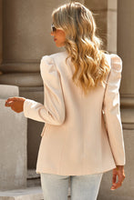 Load image into Gallery viewer, Puff Sleeve Shawl Collar Blazer