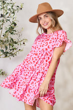Load image into Gallery viewer, Double Take Short Flounce Sleeve Tiered Dress
