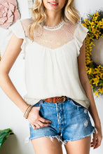 Load image into Gallery viewer, Flutter Sleeve Illusion Blouse