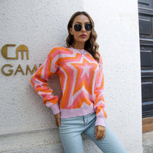 Load image into Gallery viewer, Star Dropped Shoulder Sweater