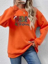 Load image into Gallery viewer, MERRY CHRISTMAS Round Neck Dropped Shoulder Sweatshirt