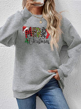 Load image into Gallery viewer, MERRY CHRISTMAS Round Neck Dropped Shoulder Sweatshirt