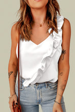 Load image into Gallery viewer, Ruffled V-Neck Tank