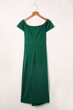 Load image into Gallery viewer, Slit Short Sleeve Wrap Dress