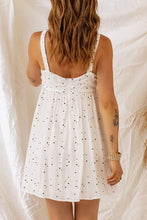Load image into Gallery viewer, Star Print Ruched Sleeveless Dress