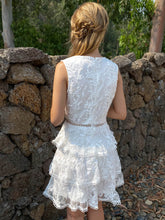 Load image into Gallery viewer, Embroidered Layered Sleeveless Mini Dress