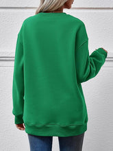 Load image into Gallery viewer, MERRY CHRISTMAS Round Neck Dropped Shoulder Sweatshirt