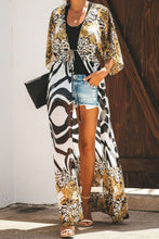 Load image into Gallery viewer, Printed Tied Duster Cardigan