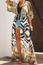 Load image into Gallery viewer, Printed Tied Duster Cardigan