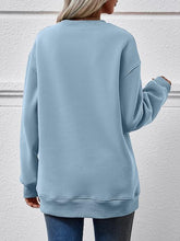 Load image into Gallery viewer, MERRY CHRISTMAS Round Neck Dropped Shoulder Sweatshirt