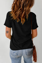 Load image into Gallery viewer, Round Neck Short Sleeve BOO Graphic T-Shirt