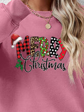 Load image into Gallery viewer, MERRY CHRISTMAS Round Neck Dropped Shoulder Sweatshirt