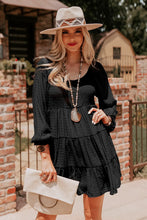 Load image into Gallery viewer, Round Neck Long Sleeve Mini Dress