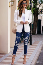Load image into Gallery viewer, Puff Sleeve Shawl Collar Blazer