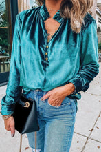Load image into Gallery viewer, Mock Neck Long Sleeve Blouse