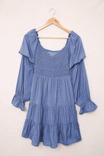Load image into Gallery viewer, Smocked Off-Shoulder Tiered Mini Dress