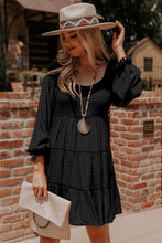 Load image into Gallery viewer, Round Neck Long Sleeve Mini Dress