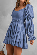 Load image into Gallery viewer, Smocked Off-Shoulder Tiered Mini Dress