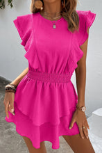 Load image into Gallery viewer, Textured Smocked Waist Layered Dress