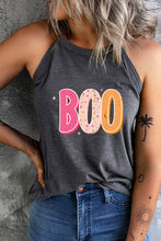 Load image into Gallery viewer, Round Neck Sleeveless BOO Graphic Tank Top