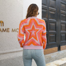 Load image into Gallery viewer, Star Dropped Shoulder Sweater