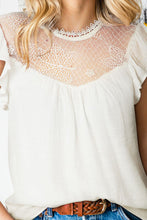 Load image into Gallery viewer, Flutter Sleeve Illusion Blouse