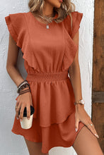 Load image into Gallery viewer, Textured Smocked Waist Layered Dress