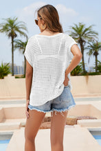 Load image into Gallery viewer, Round Neck Openwork Cover Up