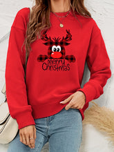 Load image into Gallery viewer, Christmas Reindeer Graphic Sweatshirt