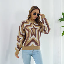 Load image into Gallery viewer, Star Dropped Shoulder Sweater