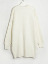 Load image into Gallery viewer, V-Neck Dropped Shoulder Sweater Dress