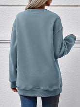 Load image into Gallery viewer, MERRY CHRISTMAS Round Neck Dropped Shoulder Sweatshirt