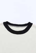 Load image into Gallery viewer, Round Neck Ribbed Trim Sweater