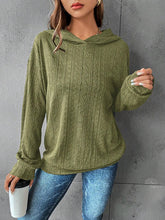 Load image into Gallery viewer, Textured Dropped Shoulder Hoodie