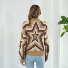 Load image into Gallery viewer, Star Dropped Shoulder Sweater