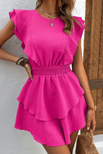 Load image into Gallery viewer, Textured Smocked Waist Layered Dress