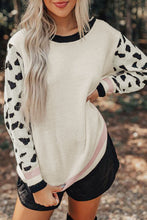 Load image into Gallery viewer, Round Neck Ribbed Trim Sweater