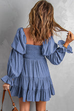 Load image into Gallery viewer, Smocked Off-Shoulder Tiered Mini Dress