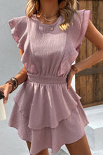 Load image into Gallery viewer, Textured Smocked Waist Layered Dress
